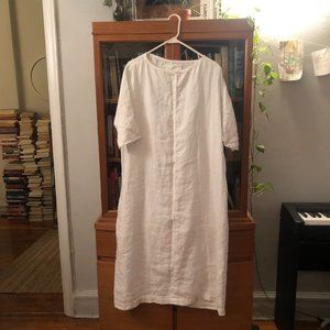 notPERFECTLINEN Valencia Tunic Dress - Maxi length - linen - size S/M